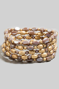 Chunky Mixed Bead Bracelet Set