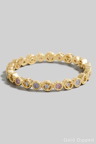Gold Dipped Gem Station Ring