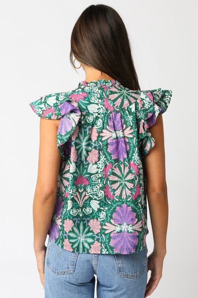 Kaleidoscope Floral Top