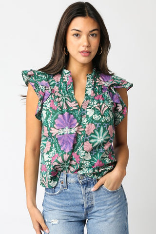 Kaleidoscope Floral Top
