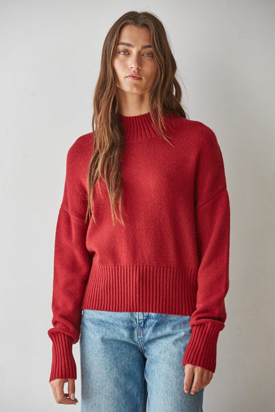 Uptown Mockneck Sweater - 2 Colors