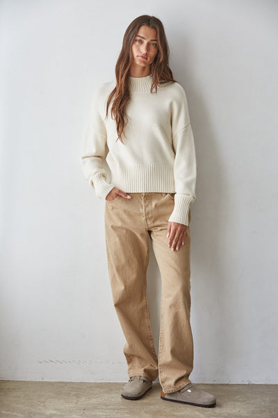 Uptown Mockneck Sweater - 2 Colors