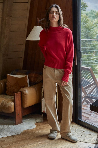 Uptown Mockneck Sweater - 2 Colors