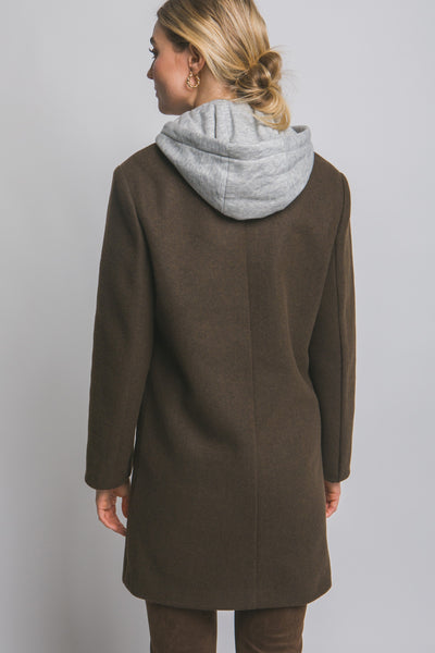 Layered Look Long Coat