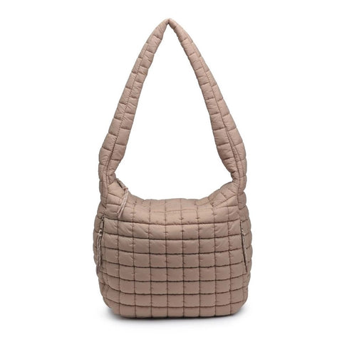 Leda Quilted Nylon Puffer Hobo Bag - More Colors