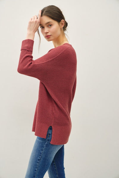 Lightweight Girlfriend V-Neck Sweater