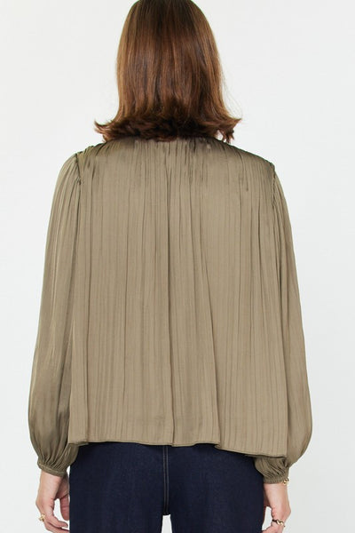 Crinkle Pleat Blouse