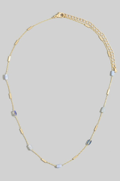 Gem & Bar Station Necklace