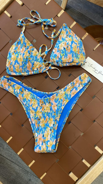 California Floral Bikini Top - FINAL SALE