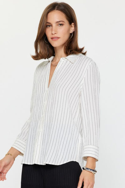 Pinstripe Button Up Top