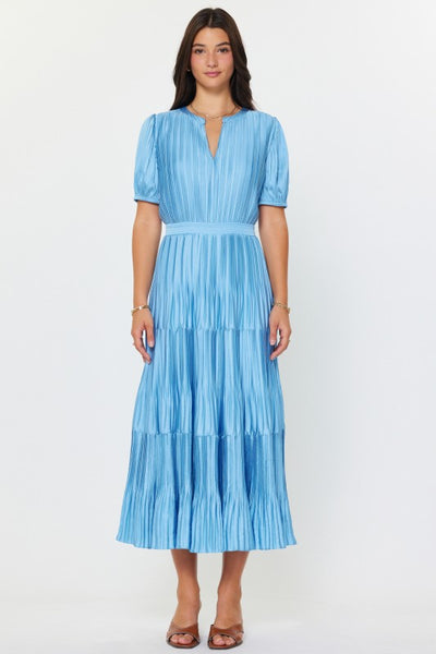 Pleated Tiered Maxi Dress