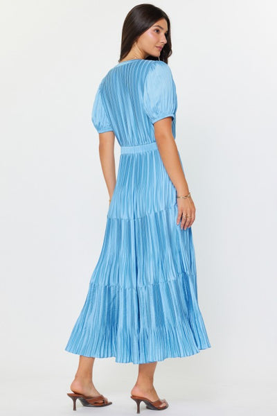 Pleated Tiered Maxi Dress