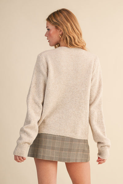 Ultrasoft Marled Knit Cardigan