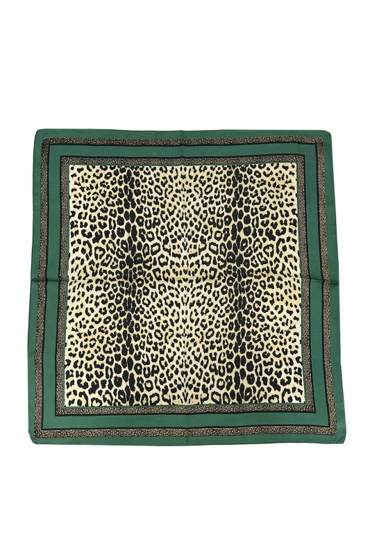 Leopard Border Scarf