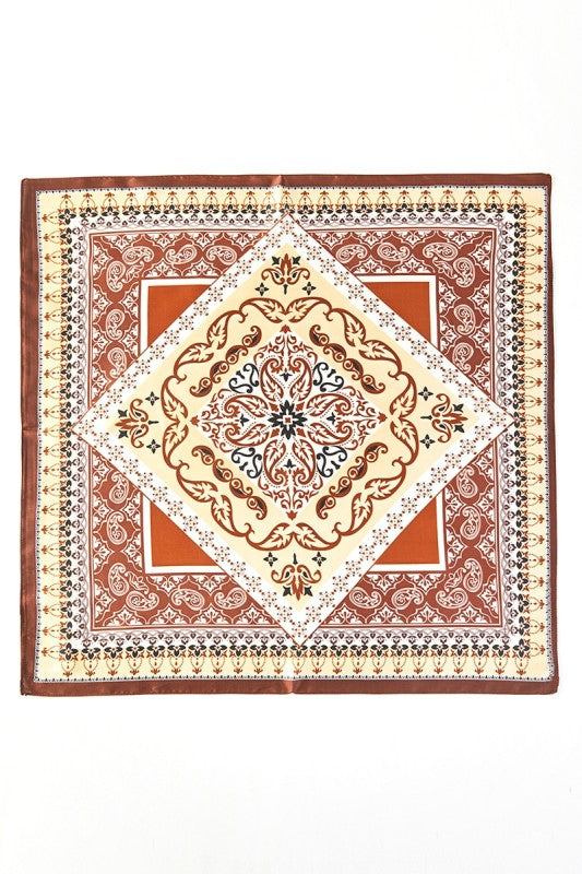 Paisley Arabesque Square Scarf
