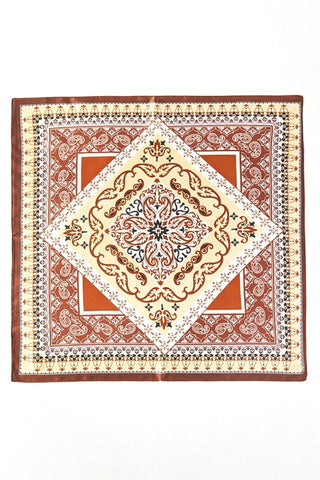 Paisley Arabesque Square Scarf