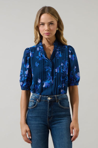 Elise Tonal Floral Top