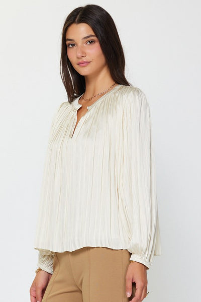 Crinkle Pleat Blouse