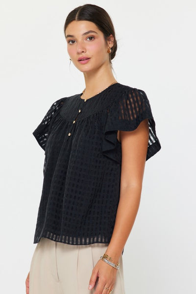 Gingham Check Top - 2 Colors