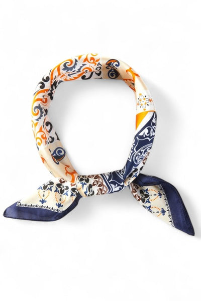 Arabesque Bandana Print Scarf