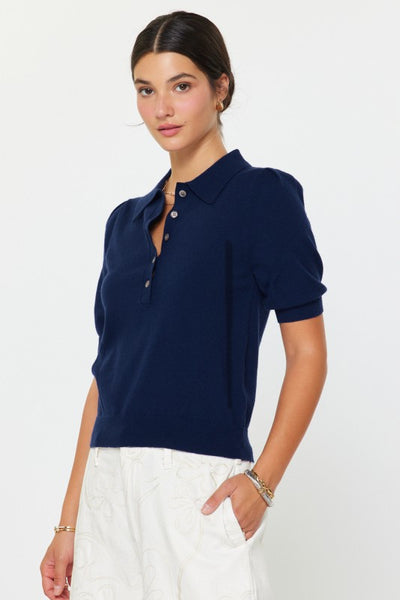 Knit Polo Top