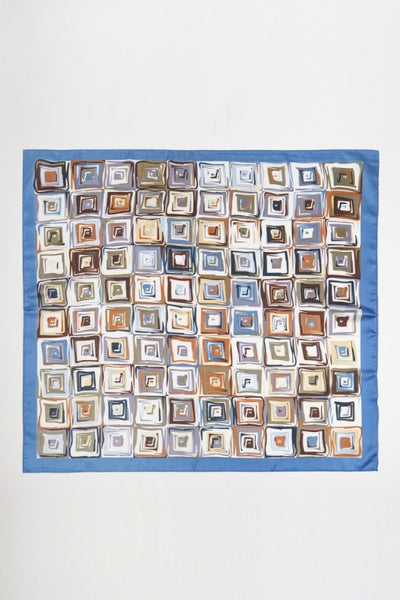 Block Square Print Square Scarf