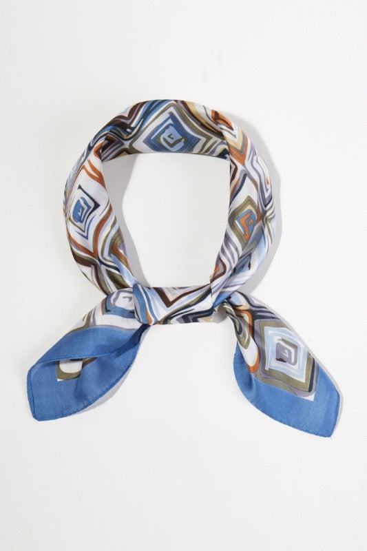 Block Square Print Square Scarf