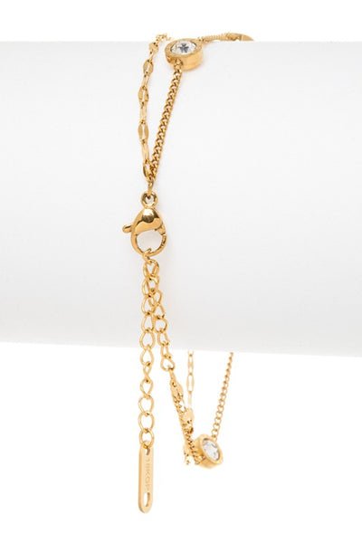 WATERPROOF Layered Station Dot Bracelet