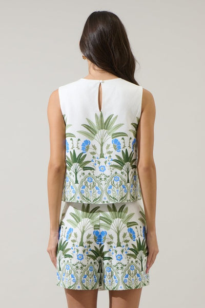Selena Palms Sleeveless Top