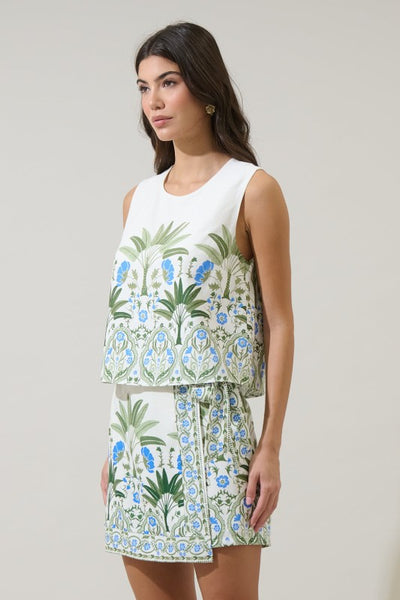 Selena Palms Sleeveless Top