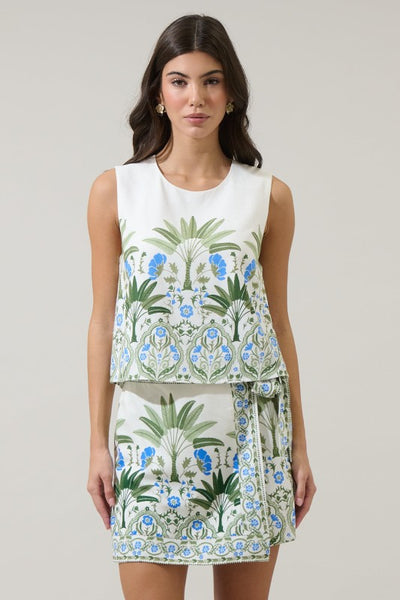 Selena Palms Sleeveless Top