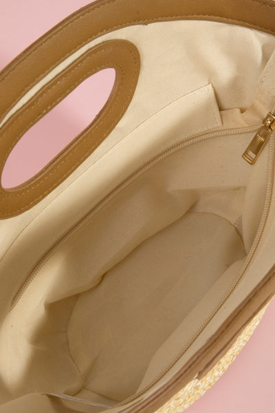 Straw Handle Bag