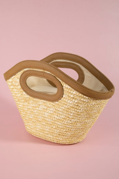 Straw Handle Bag