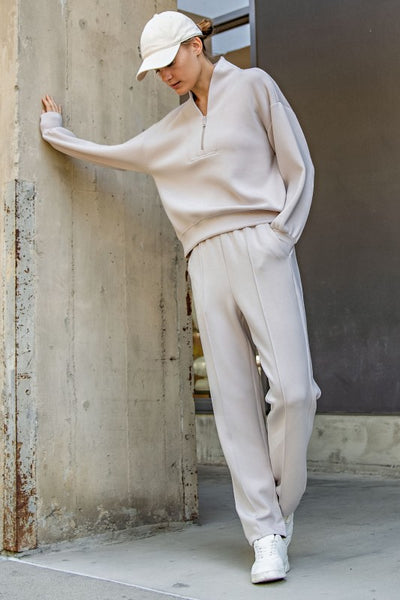 Modal Luxe Half Zip Sweatshirt - 2 Colors