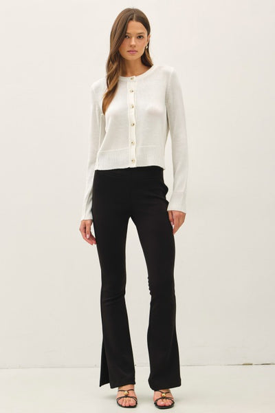 Classic Tortoise Button Cardigan