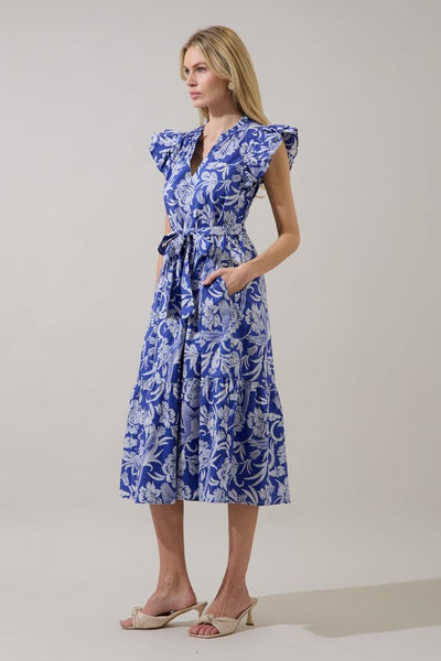 Vera Floral Midi Dress