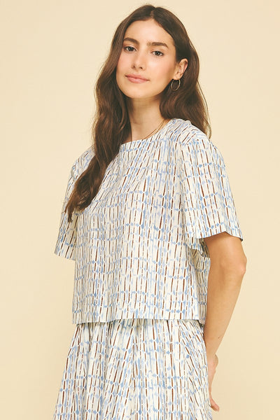 Geo Stripe Top