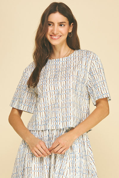 Geo Stripe Top