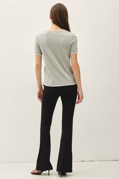Layered Look Knit Top
