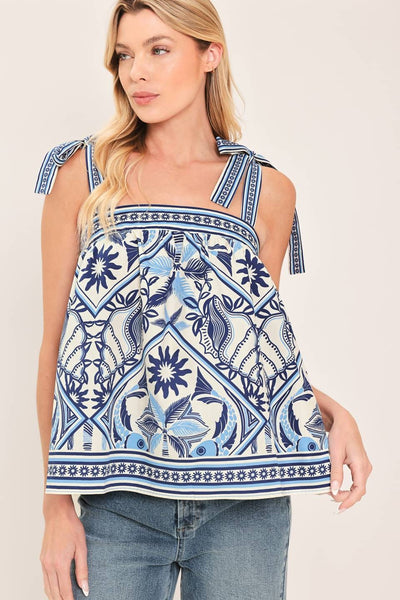 Coastal Sun Tie Tank