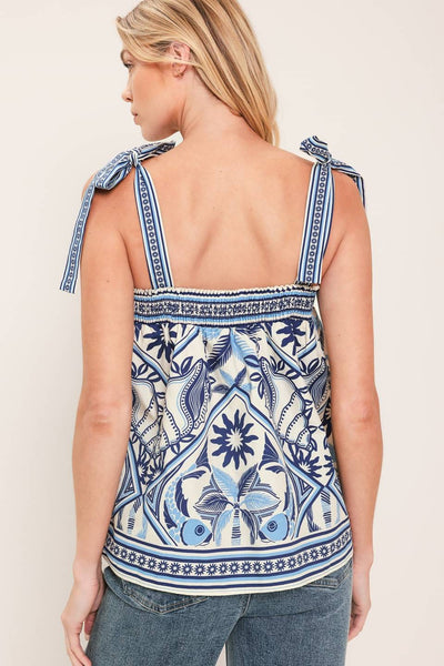 Coastal Sun Tie Tank