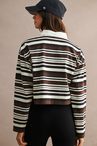 Multi Striped Contrast Top
