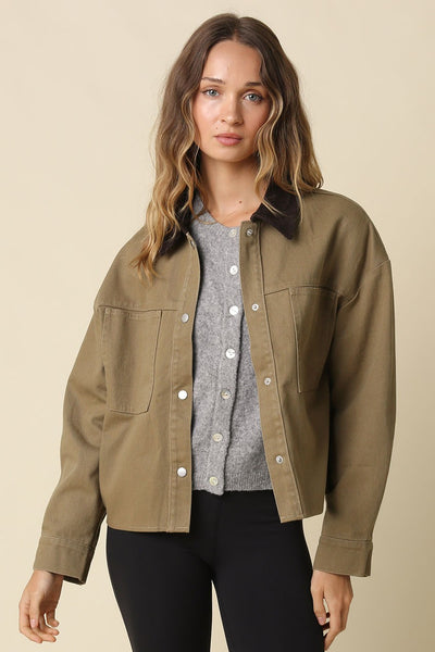Corduroy Collar Barn Jacket