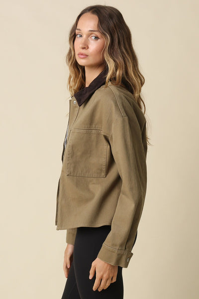 Corduroy Collar Barn Jacket