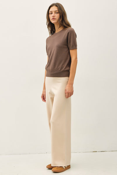 Classic Short Sleeve Knit Top