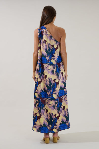 Magnolia Floral One Shoulder Dress
