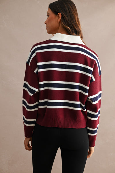 Rugby Striped Knit Sweater