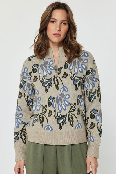 Harvest Half Zip Sweater - 2 Colors