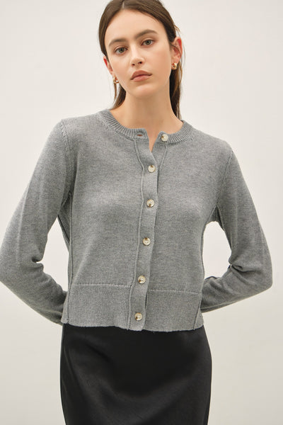 Classic Tortoise Button Cardigan