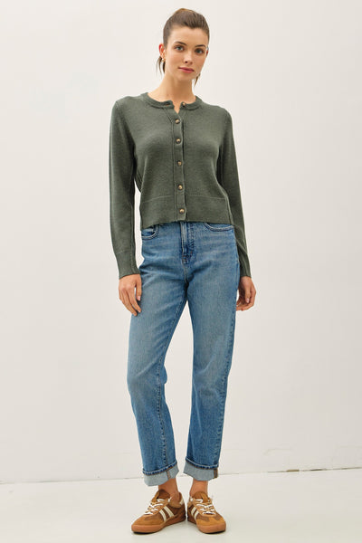 Classic Tortoise Button Cardigan